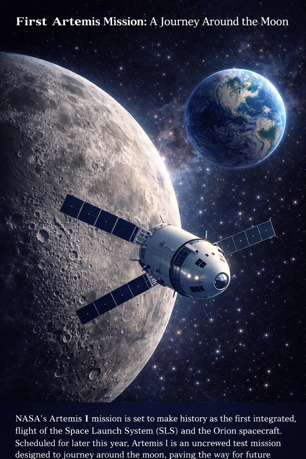 The First Artemis Journey Around the Moon